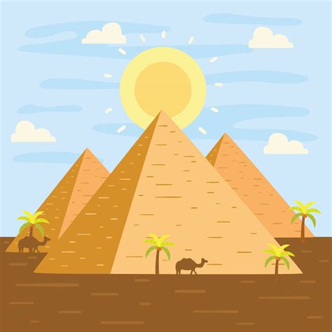 Ancient Egypt Pyramids Clip Art