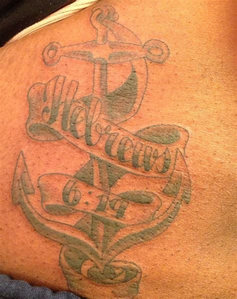 My anchor tattoo with a bible verse | Anchor tattoos, Tattoos, Anchor ...