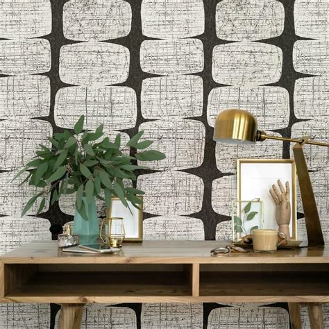 Mid-Century Beads Peel & Stick Wallpaper | Mid century wallpaper, Modern wallpaper, Mid century ...