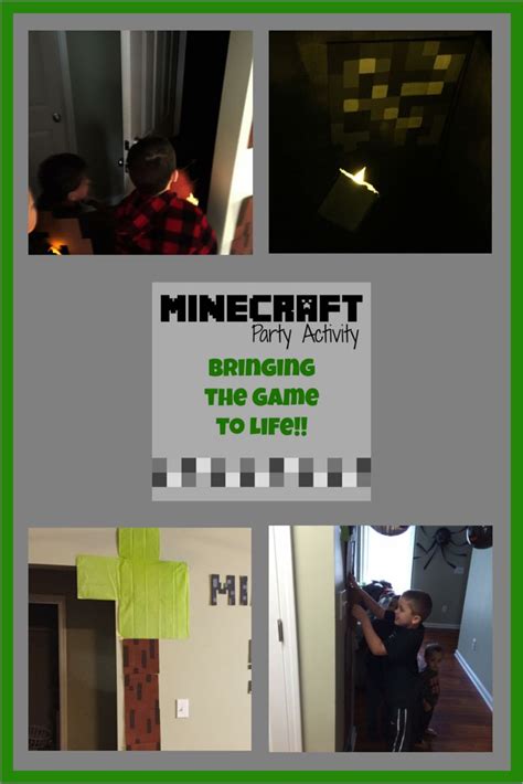 MINECRAFT Party Activity ~ Bringing the Game to Life | Minecraft party ...