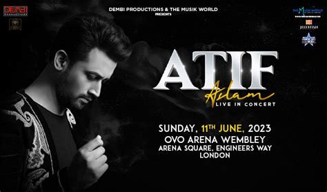 Atif Aslam Live in Concert tickets in London at OVO Arena Wembley on Sun, Jun 11, 2023