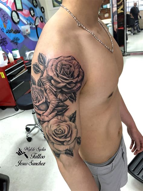 Roses sleeve tattoo | Rose tattoos for men, Rose tattoo sleeve, Sleeve tattoos