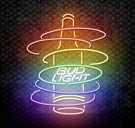 Bud Light Rainbow Bottle Neon Sign For Sale // Neonstation