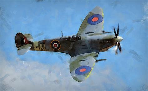 Supermarine Spitfire - 01 Painting by AM FineArtPrints | Fine Art America