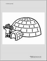 Coloring Page Igloo  Abcteach sketch template