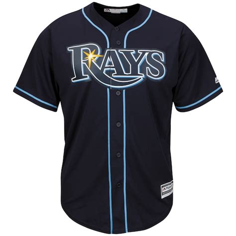 Youth Tampa Bay Rays Majestic Navy Alternate Cool Base Jersey | MLBShop.com