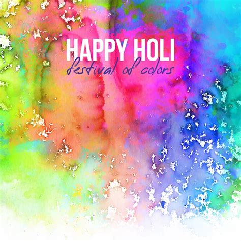 Free Vector | Happy holi festival of colours with copy space