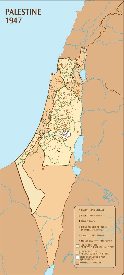 Palestine 1947 Map