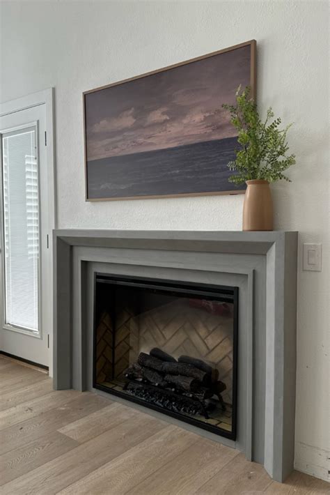 Electric Fireplace DIY With Custom Surround - Angela Rose Home