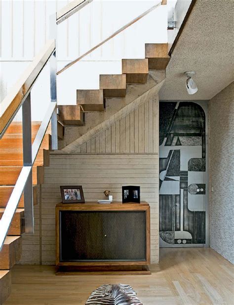 Concrete and Wood Stairs - Interiors By Color