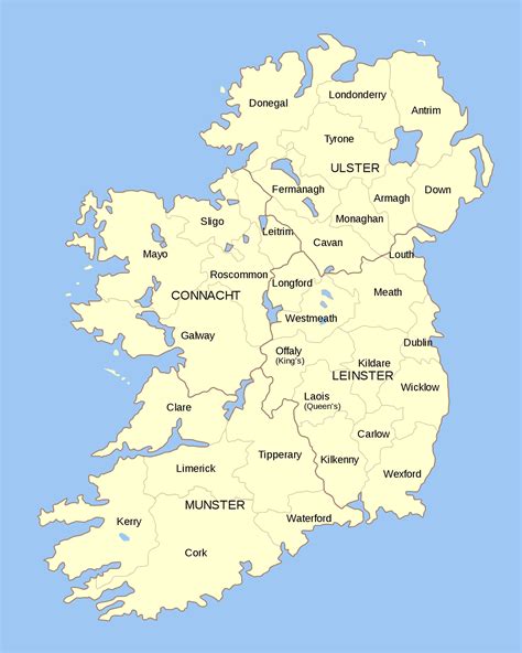 Counties in the Province of Leinster