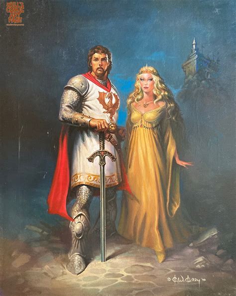 King Arthur & Lady Guinevere (2000) with Excalibur! by Ken Kelly