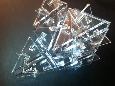 Acrylic tetrahedron | Tetrahedron model. | wundram | Flickr