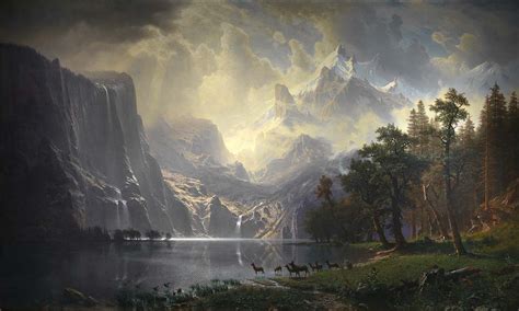 Among the Sierra Nevada, California, 1868 by Albert Bierstadt