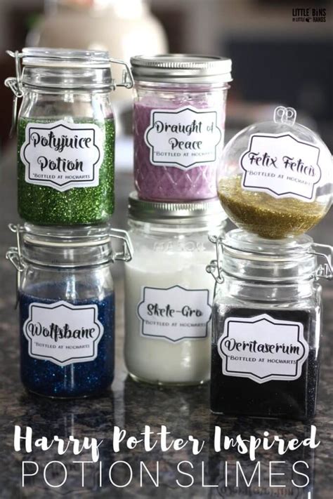 How To Make Harry Potter Slime Potions - Little Bins for Little Hands