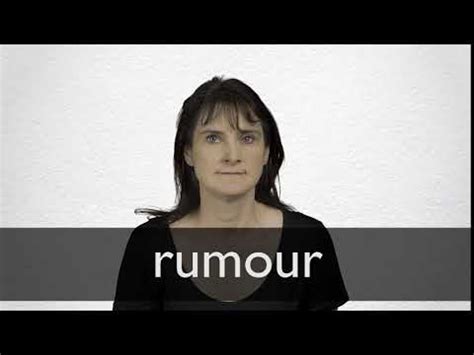 RUMOUR Synonyms | Collins English Thesaurus