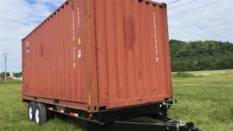 shipping container home on trailer - YouTube