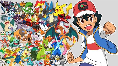 Todos los Pokemon de Ash y sus Evoluciones (Kanto a Galar) - YouTube