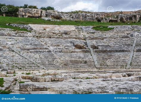 Ruins in Syracuse stock image. Image of archaeological - 91513643