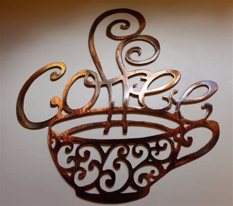 Ornamental Coffee Metal Wall Decor 13" wide and 50 similar items