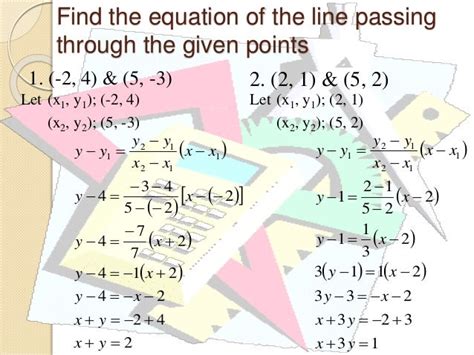 Two point form Equation of a line