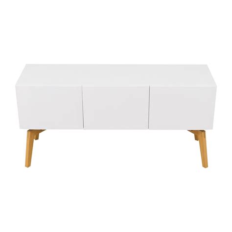 CB2 Alba Small White Media Credenza | 18% Off | Kaiyo