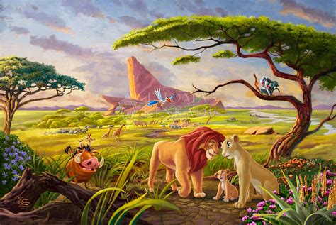 Disney The Lion King Remember Who You Are by Thomas Kinkade Studios ...