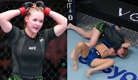 Cory McKenna Becomes First woman in UFC history to Win by Von Flue Choke