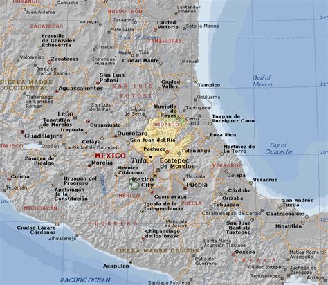 Mexican Pyramids Map