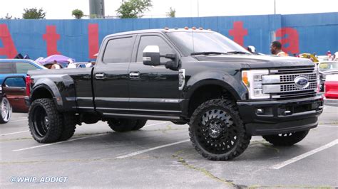 WhipAddict: 2017 Ford F350 Super Duty FX4 Dually on all black American Force Rampage 26s - YouTube