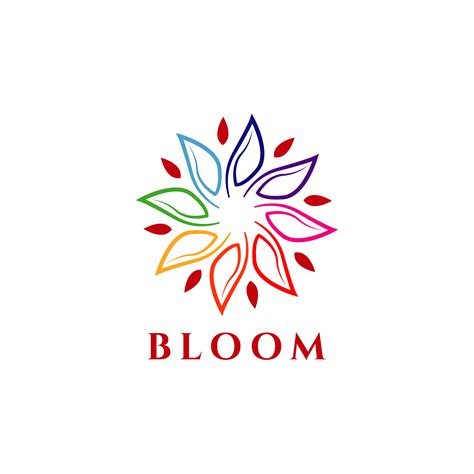 Colorful Bloom Logo 659860 Vector Art at Vecteezy