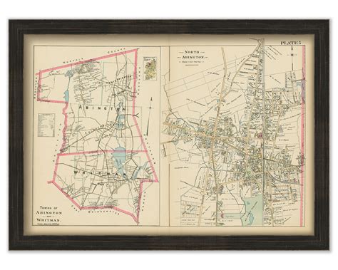 ABINGTON and WHITMAN, Massachusetts - 1903 Map