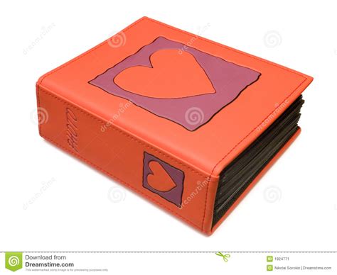 Photo Album with Heart on Cover Stock Image - Image of cover, isolated: 1924771