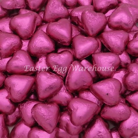 Milk Chocolate Hearts - Pink 1kg - 115 pieces - Made in Australia using ...