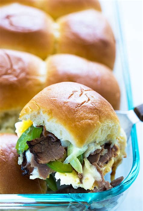 Philly Cheesesteak Sliders | The Blond Cook