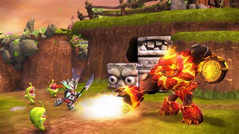 Skylanders Giants: Screenshots featuring Flashwing, Hot Head and Sprocket