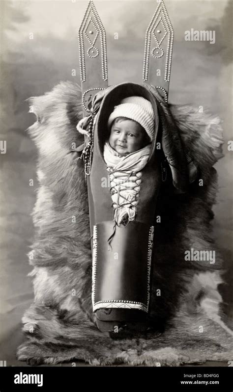 Comanche Native American Indian Papoose Stock Photo - Alamy