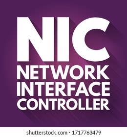 Nic Network Interface Controller Computer Hardware Stock Vector ...