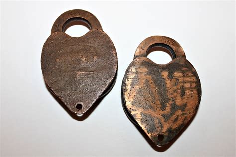 Vintage Pair of Brass Padlocks 1963 & 1964