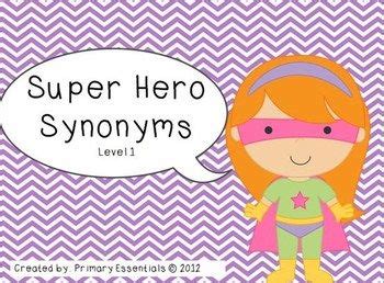 Super Hero Synonyms Level 1 | Hero synonym, Superhero, Superhero theme