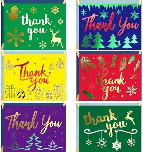 Amazon.com : Whaline 36 Pack Floral Thank You Cards Bulk Watercolor Red ...