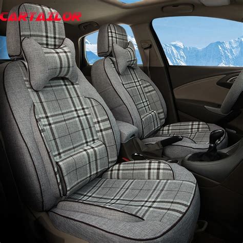 CARTAILOR Auto Seat Cover Custom Fit For Buick Encore Cover Seats Car Accessories Linen Seat ...