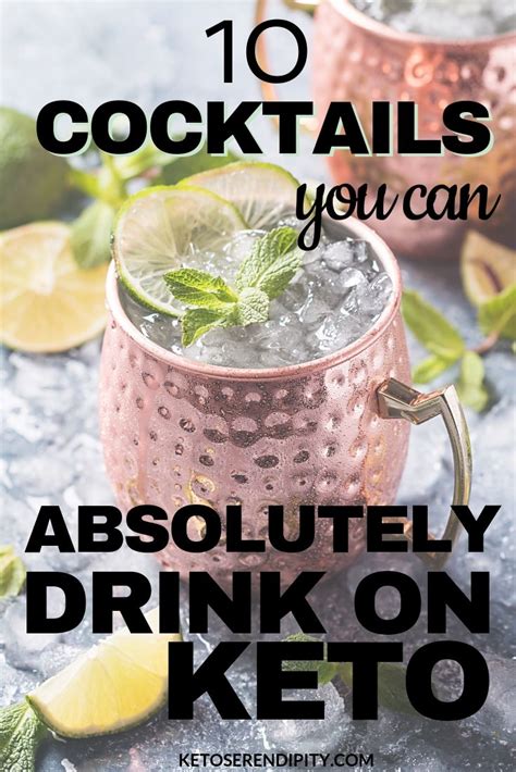 Keto Cocktails: 10 Keto Friendly Cocktails You Need to Try - Keto Serendipity