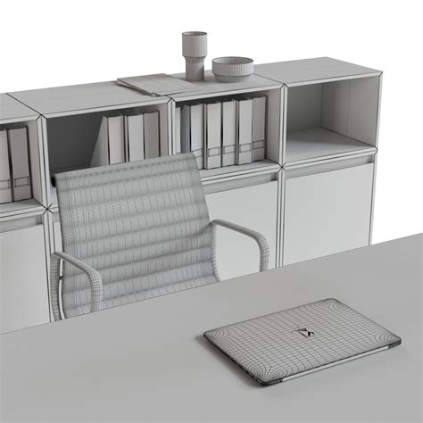 Office Furniture Set Reception Desk 3D Model - TurboSquid 1371800