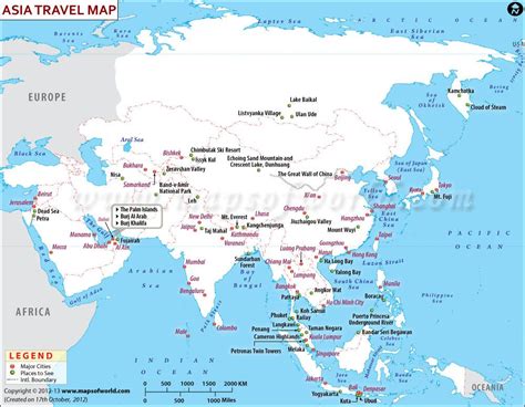 Asia Travel Information - Map, Major Attractions | Asia travel, Travel information, Travel maps