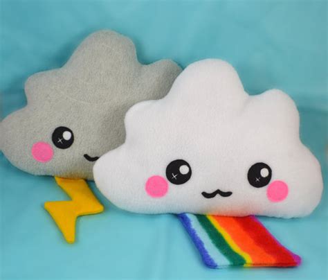 Cloud plush toy / novelty soft pillow / kawaii cushion / rainbow – Plusheez