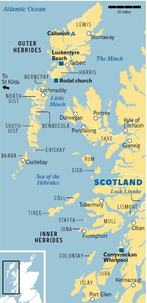 The Hebrides: Wildlife, whisky and wonderful cuisine | Scotland road trip, Scotland map, England ...