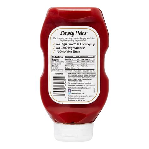 Heinz Sugar Free Ketchup Nutrition Facts - Nutrition Ftempo