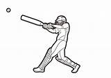 Cricket Sport Player coloring Page  Download Print Or Color Online sketch template