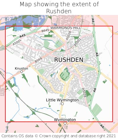 Where is Rushden? Rushden on a map